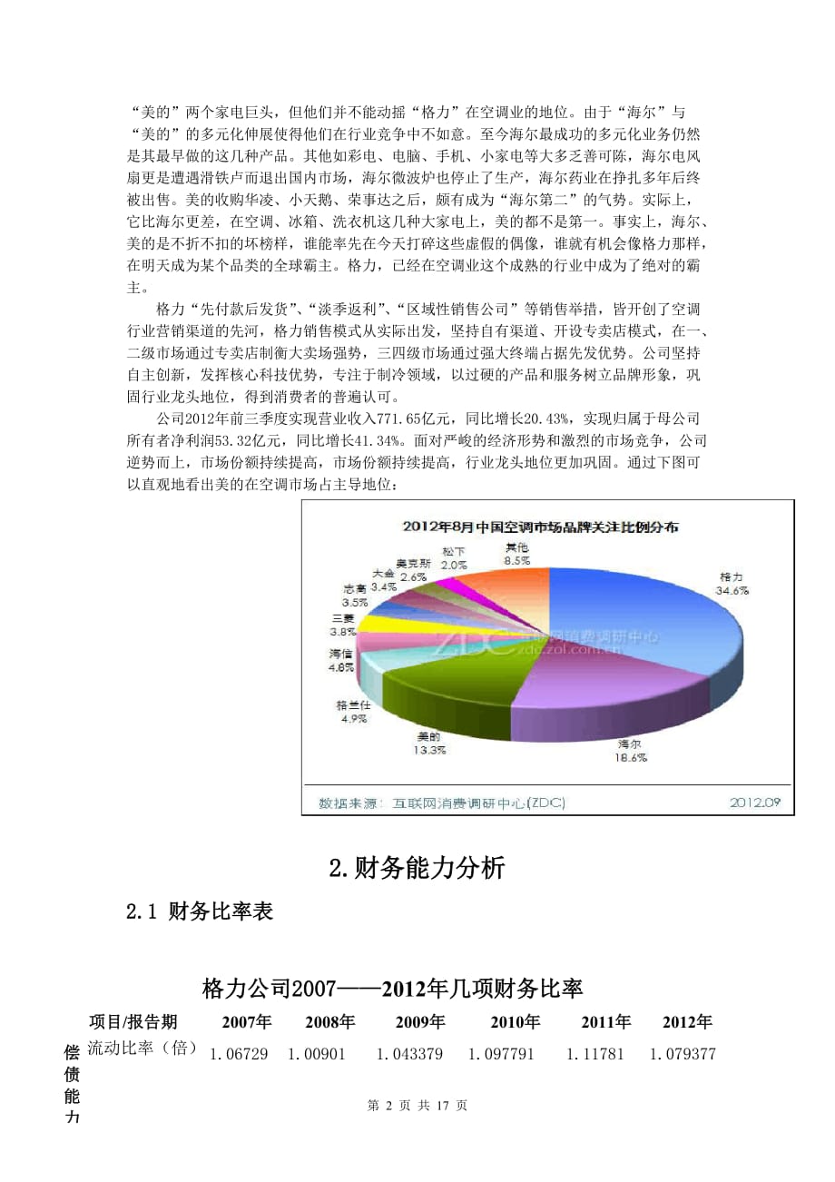 上市公司财务分析研究论文解析